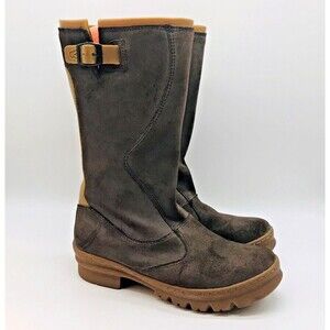 KEEN Willamette WP Boots Women's size 8 Chocolate Brown Suede Leather Mid Calf